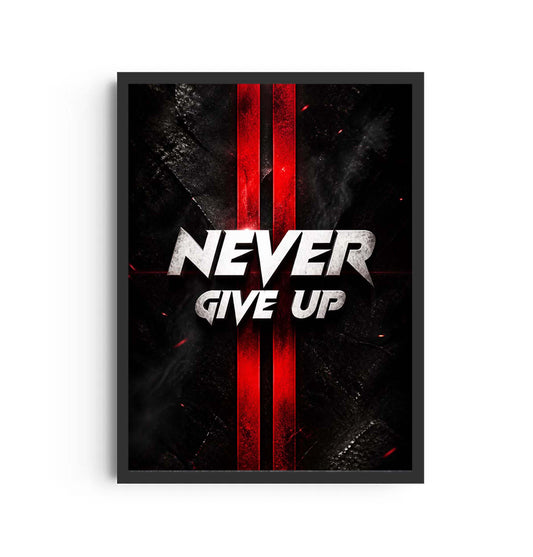 Never give up